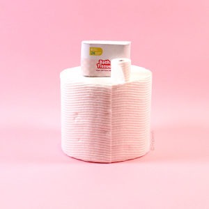 Free template of miniature toilet paper, dollhouse miniatures
