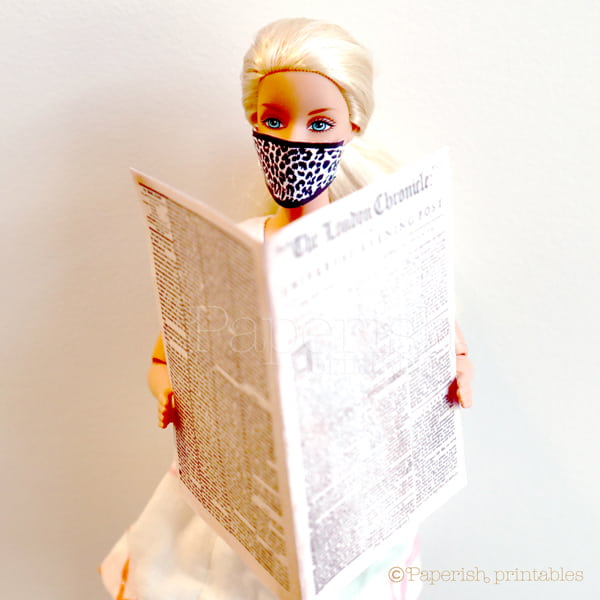 Miniature Newspaper how to make the free dollhouse miniatures