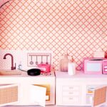 Free Doll house wallpaper in 1:12th scale