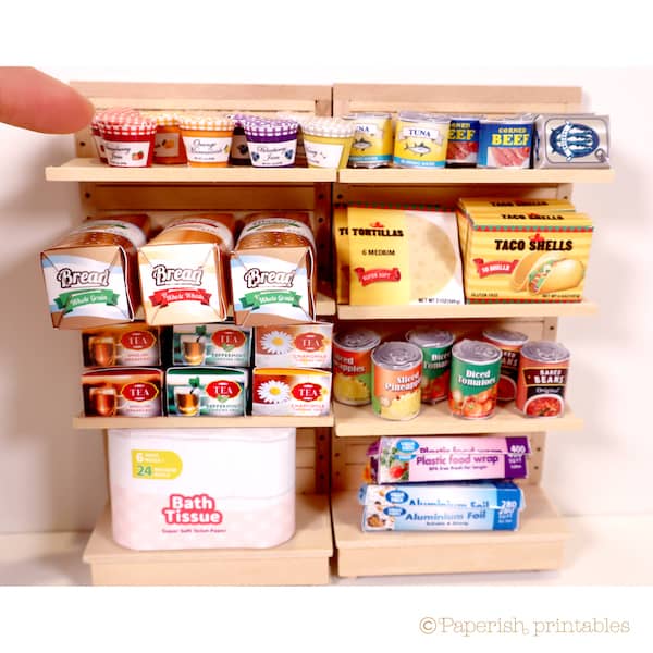 Dollhouse miniature food