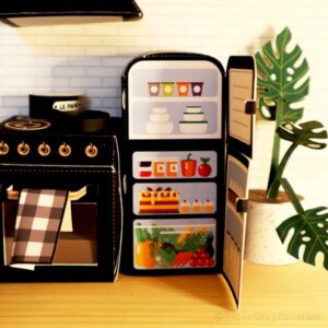 How to make a dollhouse refrigerator : Free Printable - Paperish ...