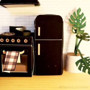 How to make a dollhouse refrigerator : Free Printable - Paperish ...