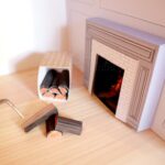 Make your own dollhouse fireplace and firewood