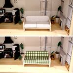 How to make a dollhouse sofa: dollhouse furniture DIY