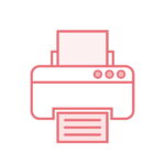 FAQs printer icon