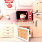 Free 1/12th scale miniature microwave template printables