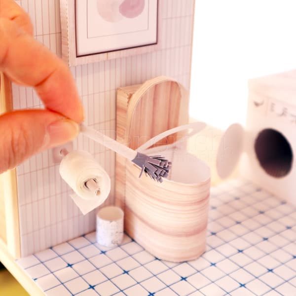 Dollhouse toilet printable templates