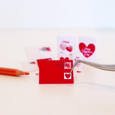 Dollhouse printables Valentine Day Card